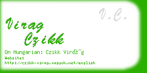 virag czikk business card